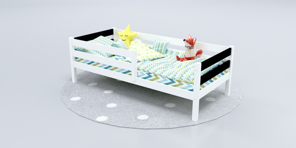 Изображение товара Кровать-тахта детская Савушка Савушка-03 90x200 (черный)