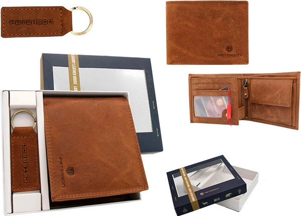 Изображение товара Портмоне Peterson PTN SET-M-N994L-CHM (Cognac)
