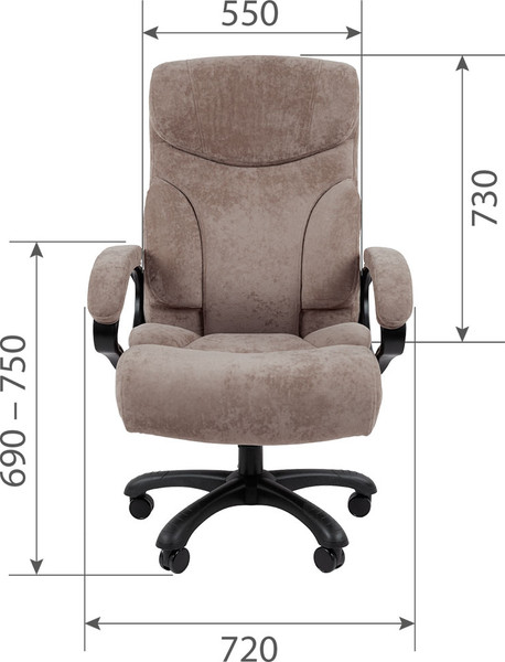 Изображение товара Кресло офисное Chairman Home 401  (ткань S темно-серый)