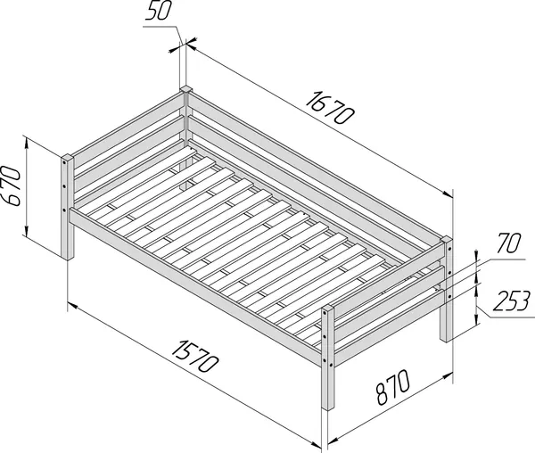 Изображение товара Кровать-тахта детская Савушка Савушка-02 80x160 (белый)