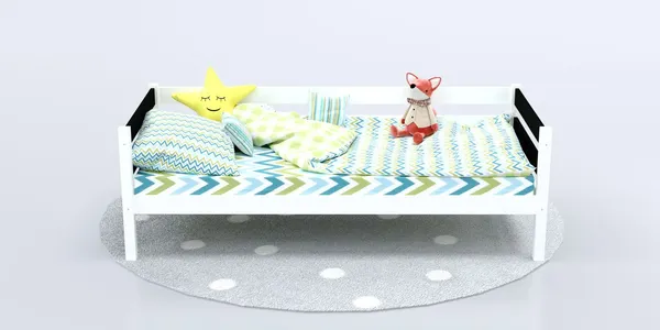 Изображение товара Кровать-тахта детская Савушка Савушка-02 80x160 (черный)