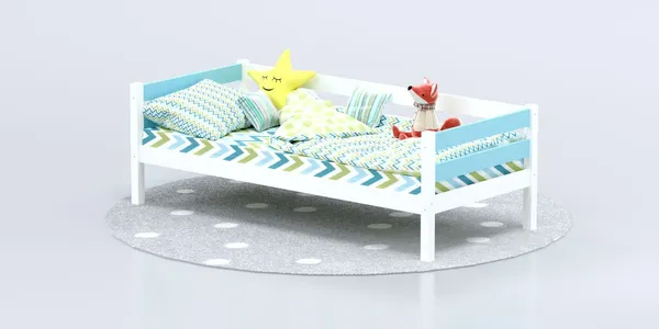 Изображение товара Кровать-тахта детская Савушка Савушка-02 80x160 (голубой)