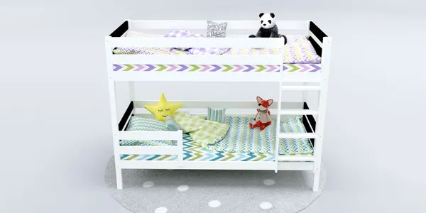 Изображение товара Двухъярусная кровать детская Савушка Савушка-01 90x200 (черный)