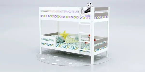 Изображение товара Двухъярусная кровать детская Савушка Савушка-01 90x200 (капучино)