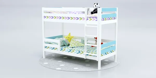 Изображение товара Двухъярусная кровать детская Савушка Савушка-01 90x200 (голубой)