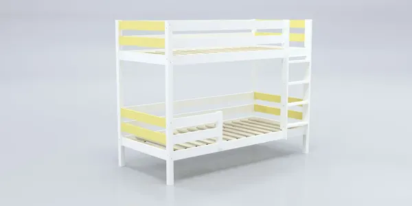 Изображение товара Двухъярусная кровать детская Савушка Савушка-01 90x180 (желтый)