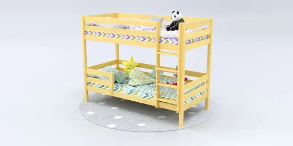 Изображение товара Двухъярусная кровать детская Савушка Савушка-01 90x180 (без окрашивания)