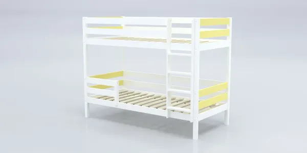 Изображение товара Двухъярусная кровать детская Савушка Савушка-01 80x160 (желтый)