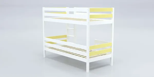 Изображение товара Двухъярусная кровать детская Савушка Савушка-01 80x160 (желтый)
