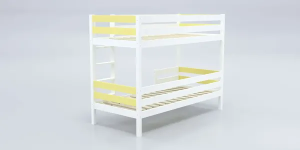 Изображение товара Двухъярусная кровать детская Савушка Савушка-01 80x160 (желтый)