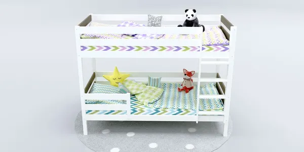 Изображение товара Двухъярусная кровать детская Савушка Савушка-01 80x160 (бежевый)