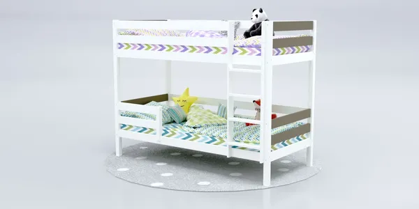 Изображение товара Двухъярусная кровать детская Савушка Савушка-01 80x160 (бежевый)