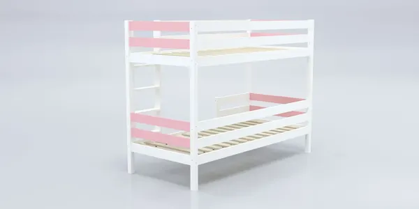 Изображение товара Двухъярусная кровать детская Савушка Савушка-01 80x160 (розовый)