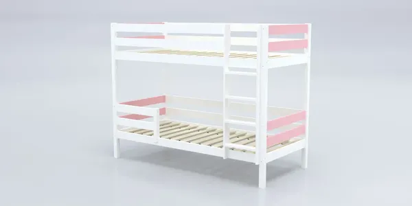 Изображение товара Двухъярусная кровать детская Савушка Савушка-01 80x160 (розовый)