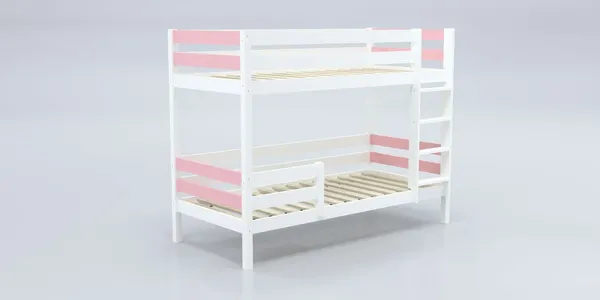 Изображение товара Двухъярусная кровать детская Савушка Савушка-01 80x160 (розовый)