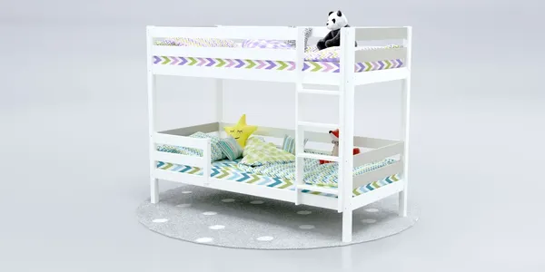 Изображение товара Двухъярусная кровать детская Савушка Савушка-01 80x160 (серый)
