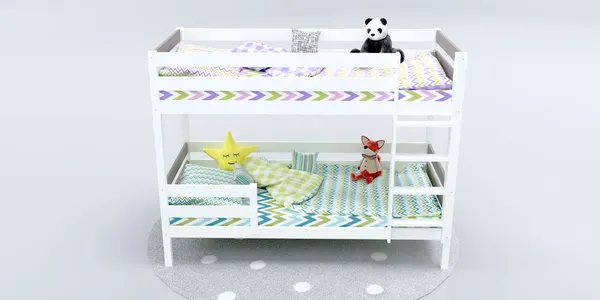 Изображение товара Двухъярусная кровать детская Савушка Савушка-01 80x160 (капучино)