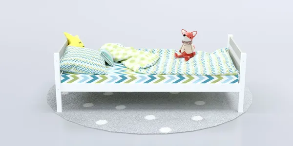 Изображение товара Односпальная кровать детская Савушка Савушка-01 90x200 (серый)