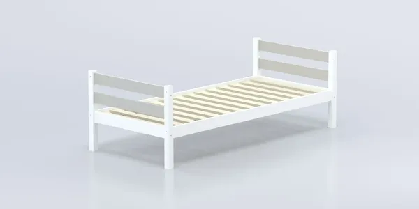 Изображение товара Односпальная кровать детская Савушка Савушка-01 90x200 (серый)