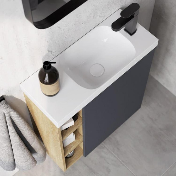 Изображение товара Тумба под умывальник Aqwella Alba ALB0106RLS + ALB0706GRМ