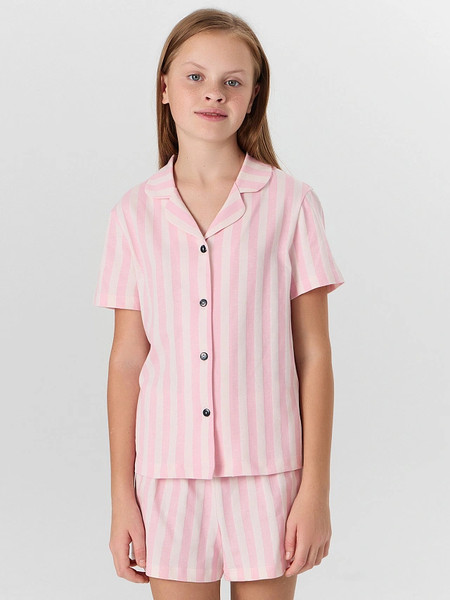 Изображение товара Пижама детская Mark Formelle 567745 (р.104-56, розовая полоска/Minsk)