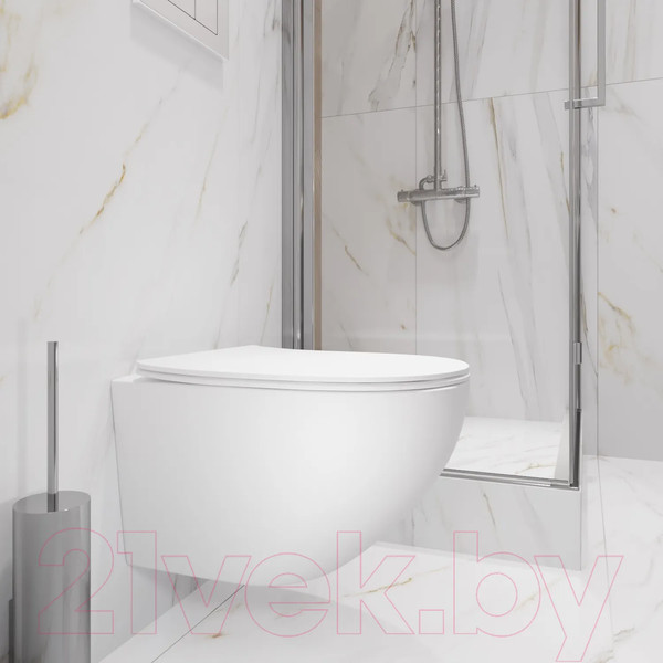 Изображение товара Унитаз подвесной Lauter Sulzdorf + Breez 21GN7071CH (белый с микролифтом)