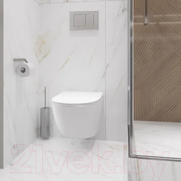 Изображение товара Унитаз подвесной Lauter Sulzdorf + Breez 21GN7071CH (белый с микролифтом)