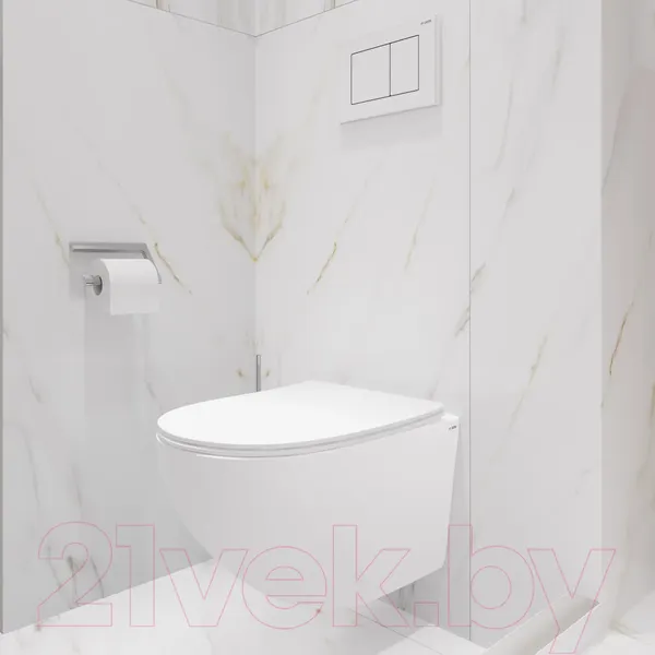 Изображение товара Унитаз подвесной Lauter Sulzdorf + Breez 21GN7071CH (белый с микролифтом)