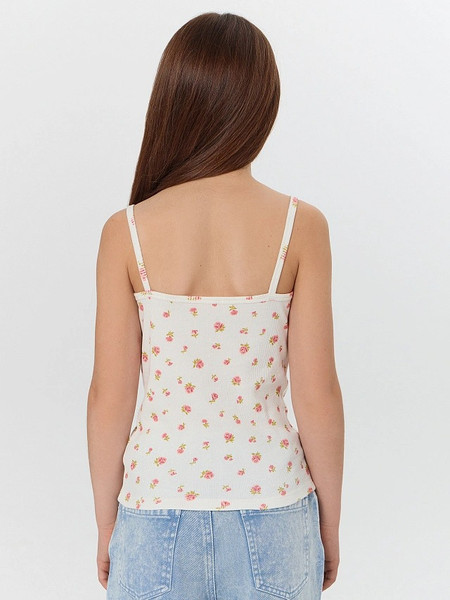 Изображение товара Майка детская Mark Formelle 427742 (р.140-68, цветы на светло-молочном)