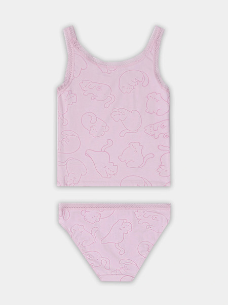 Изображение товара Комплект бельевой детский Mark Formelle 447008 (р.152-76, котики на розовом)