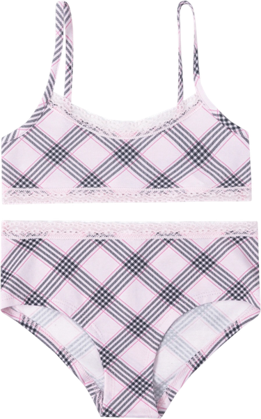 Изображение товара Комплект бельевой детский Mark Formelle 447701 (р.164-84, клетка черно-розовая)