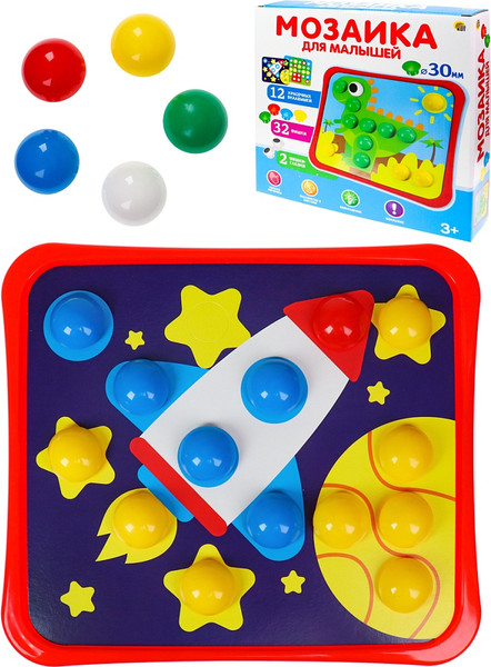 Изображение товара Развивающая игра РЫЖИЙ КОТ Мозайкин для малышей / М-7166