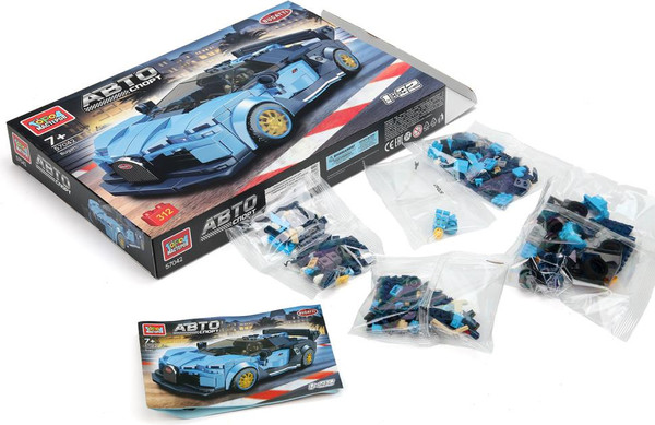 Изображение товара Сборная модель Город мастеров Суперкар Bugatti / 57042-YD (312эл)