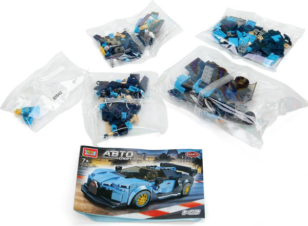 Изображение товара Сборная модель Город мастеров Суперкар Bugatti / 57042-YD (312эл)