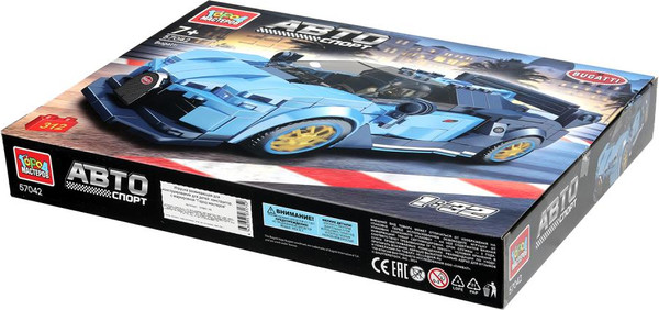 Изображение товара Сборная модель Город мастеров Суперкар Bugatti / 57042-YD (312эл)