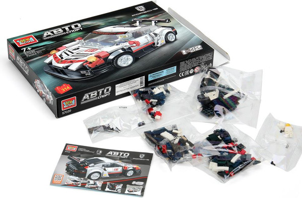 Изображение товара Сборная модель Город мастеров Суперкар Porsche / 57039-YD (314эл)