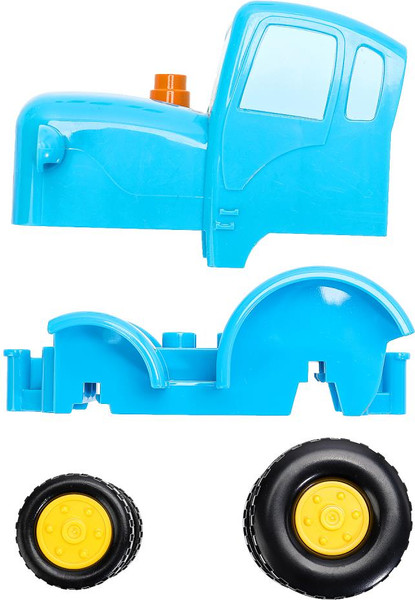 Изображение товара Конструктор Город мастеров Большие кубики: Синий трактор / 10006-GK (4эл)