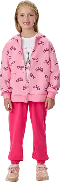 Изображение товара Спортивный костюм детский Mark Formelle 397736 (р.146-72, бантики на розовом/маджента/белый)