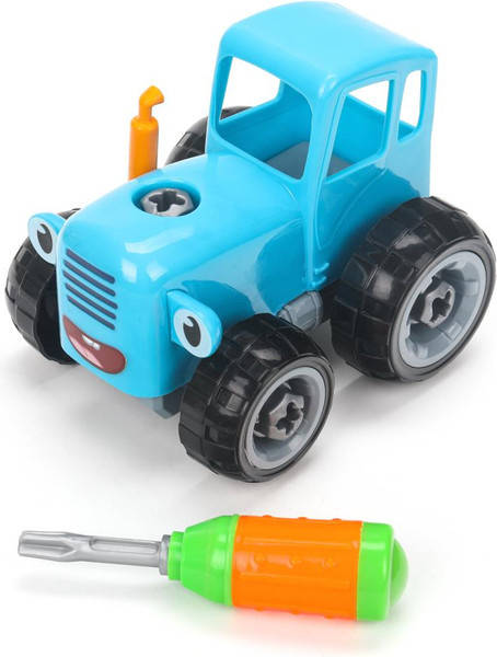 Изображение товара Игрушка-конструктор Город мастеров С отверткой Синий трактор / 42007-ZH (17эл)