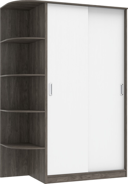 Изображение товара Шкаф-купе Кортекс-мебель Лагуна ШК04-00 (орех элия/белый, левая консоль)