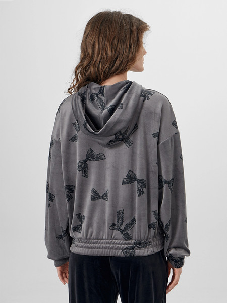 Изображение товара Кофта домашняя Mark Formelle 502984 (р.164/170-84-90, бантики на сером)