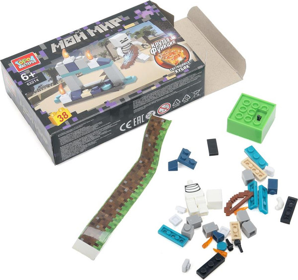 Изображение товара Конструктор Город мастеров Мой мир светящийся кубик / 62214-ZH (38эл)