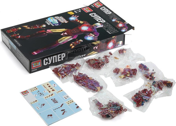 Изображение товара Конструктор Город мастеров Супергерои светится в темноте / 60060-YD (439эл)