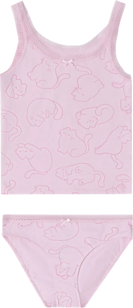 Изображение товара Комплект бельевой детский Mark Formelle 447008 (р.164-84, котики на розовом)