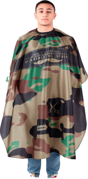 Изображение товара Накидка парикмахерская Queen Fair С крючком / 6974825 (хаки)