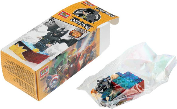 Изображение товара Элемент конструктора Город мастеров Фигурка супергерой светящийся кубик / 18059-ZH