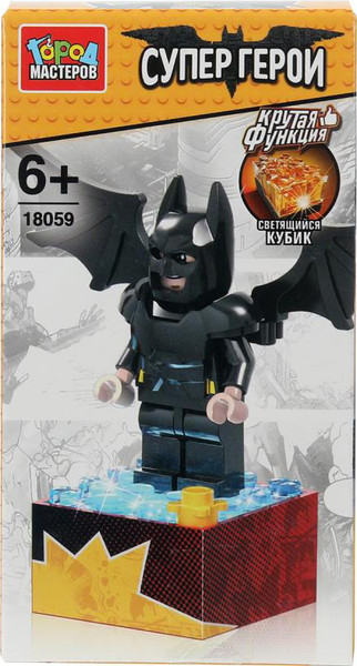 Изображение товара Элемент конструктора Город мастеров Фигурка супергерой светящийся кубик / 18059-ZH