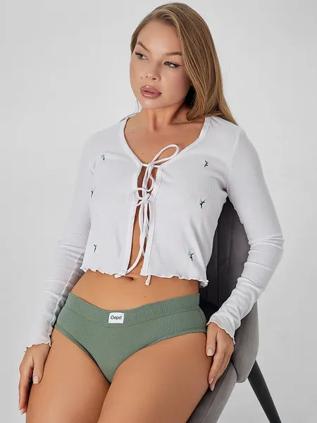 Изображение товара Комплект женских трусов Mark Formelle 412491-3 (р.102, лавровый/декор)