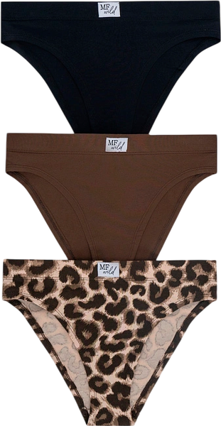 Изображение товара Комплект женских трусов Mark Formelle 412542-3 (р.94, темный шоколад/декор)
