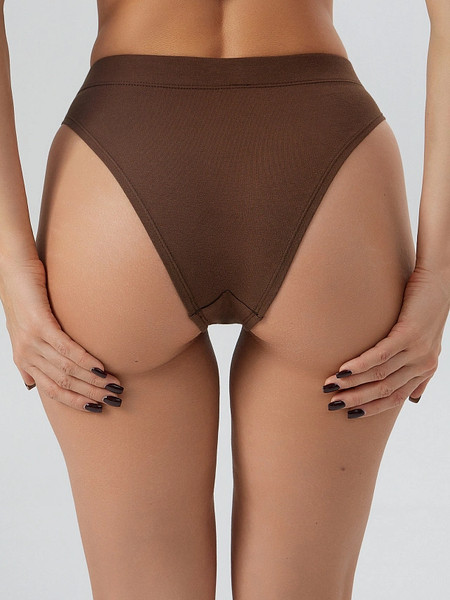 Изображение товара Комплект женских трусов Mark Formelle 412542-3 (р.94, темный шоколад/декор)